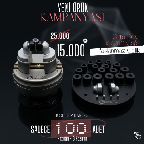 ORTA BOY (100MM ÇAP) GRAVÜR VE MIHLAYICI MENGENESİ ORTA BOY (100MM ÇAP) GRAVÜR VE MIHLAYICI MENGENESİ
